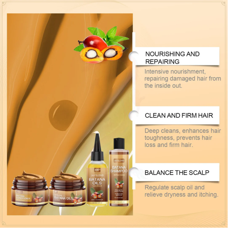 Batana Soft and Shiny Hair Care Set