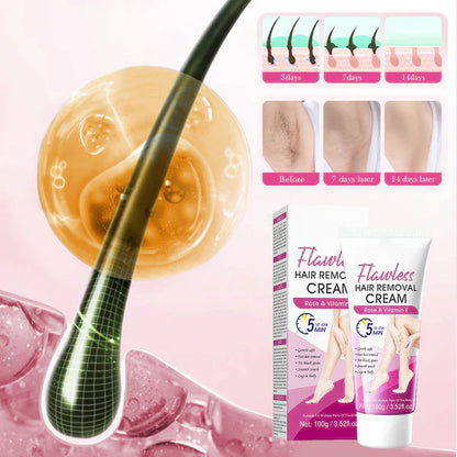 🎁LAST DAY-BUY 1 GET 1 FREE🎁Flawless & Gentle Hair Removal Cream